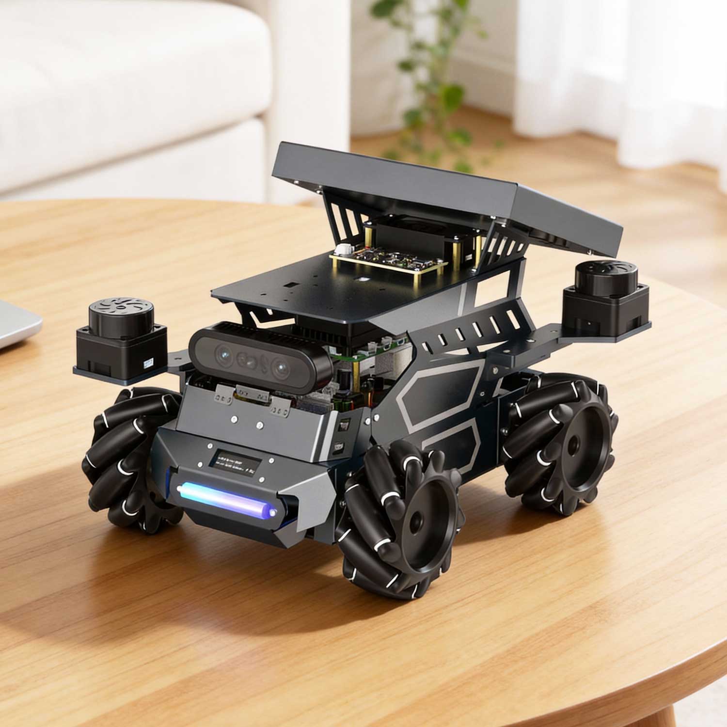 ROSMASTER M3 AI Large Language Model ROS2 Robot with Mecanum Wheel for Jetson Orin NANO/NX SUPER/RDK X5/RaspberryPi 5