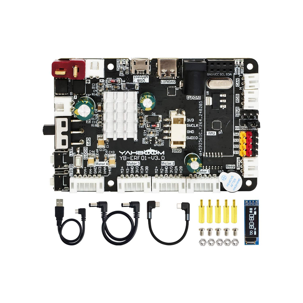 Placa de control de robot ROS V3.0 con soporte STM32F103RCT6 para RaspberryPi 5/Jetson/RDK X3