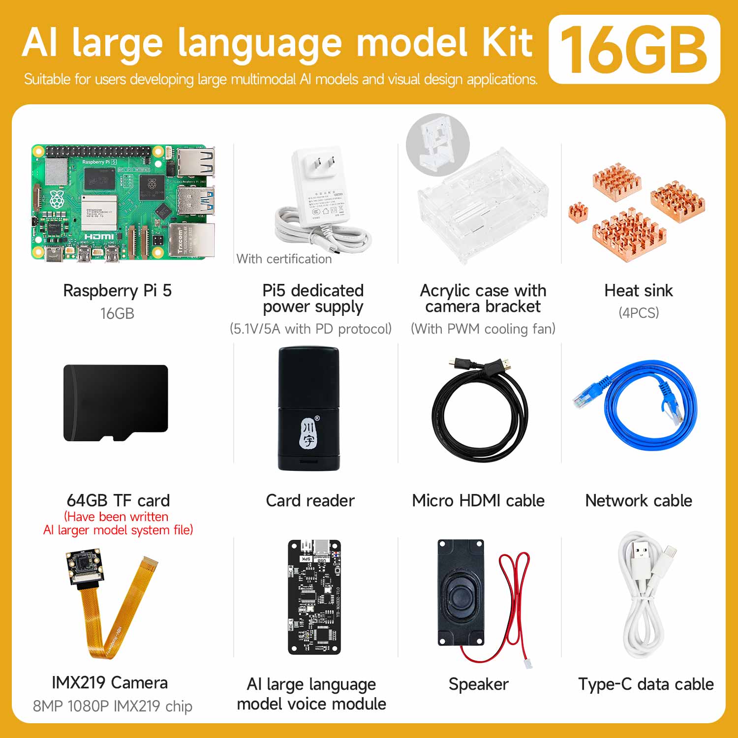 Raspberry Pi 5 Starter Kit(1G/2G/4G/8G/16G)