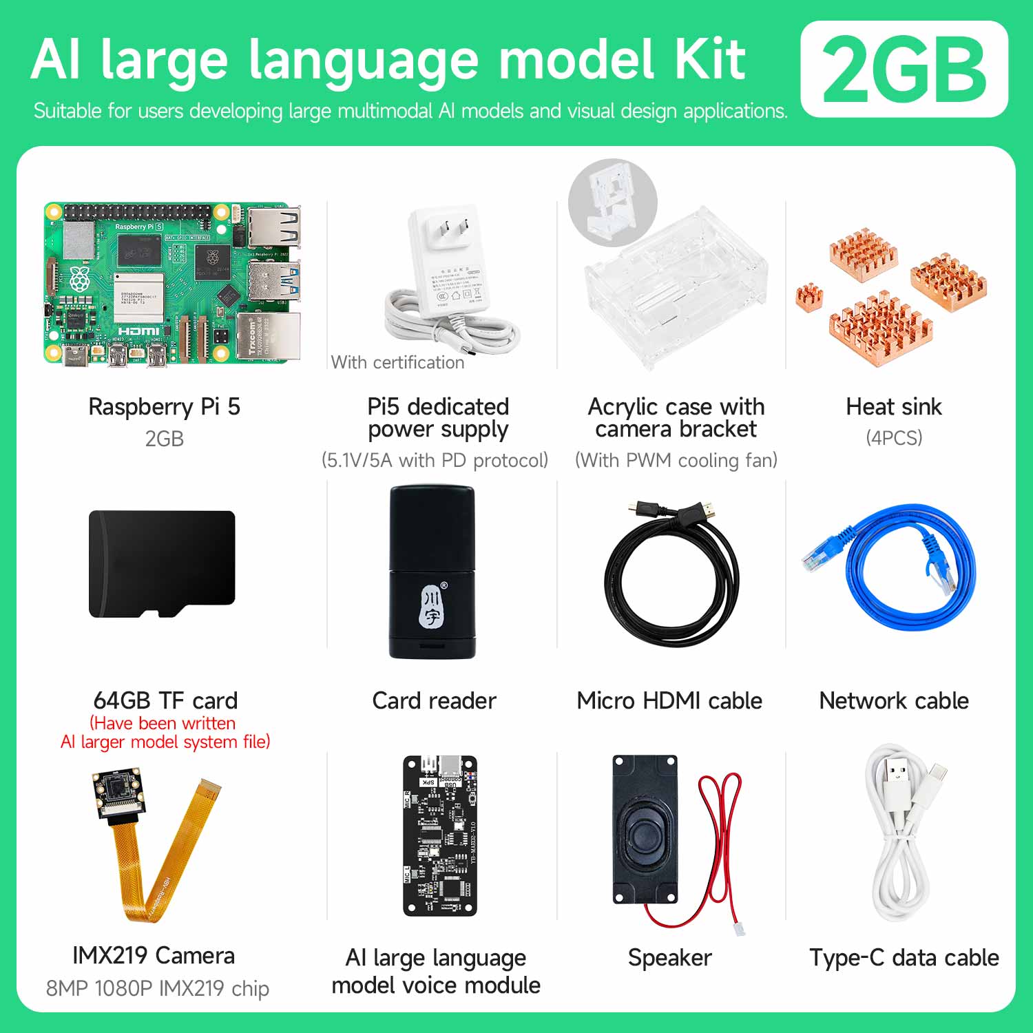 Raspberry Pi 5 Starter Kit(1G/2G/4G/8G/16G)