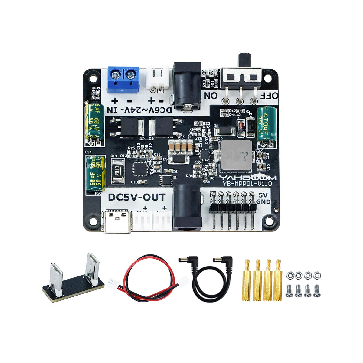 Placa de expansión de fuente de alimentación para Raspberry Pi 5