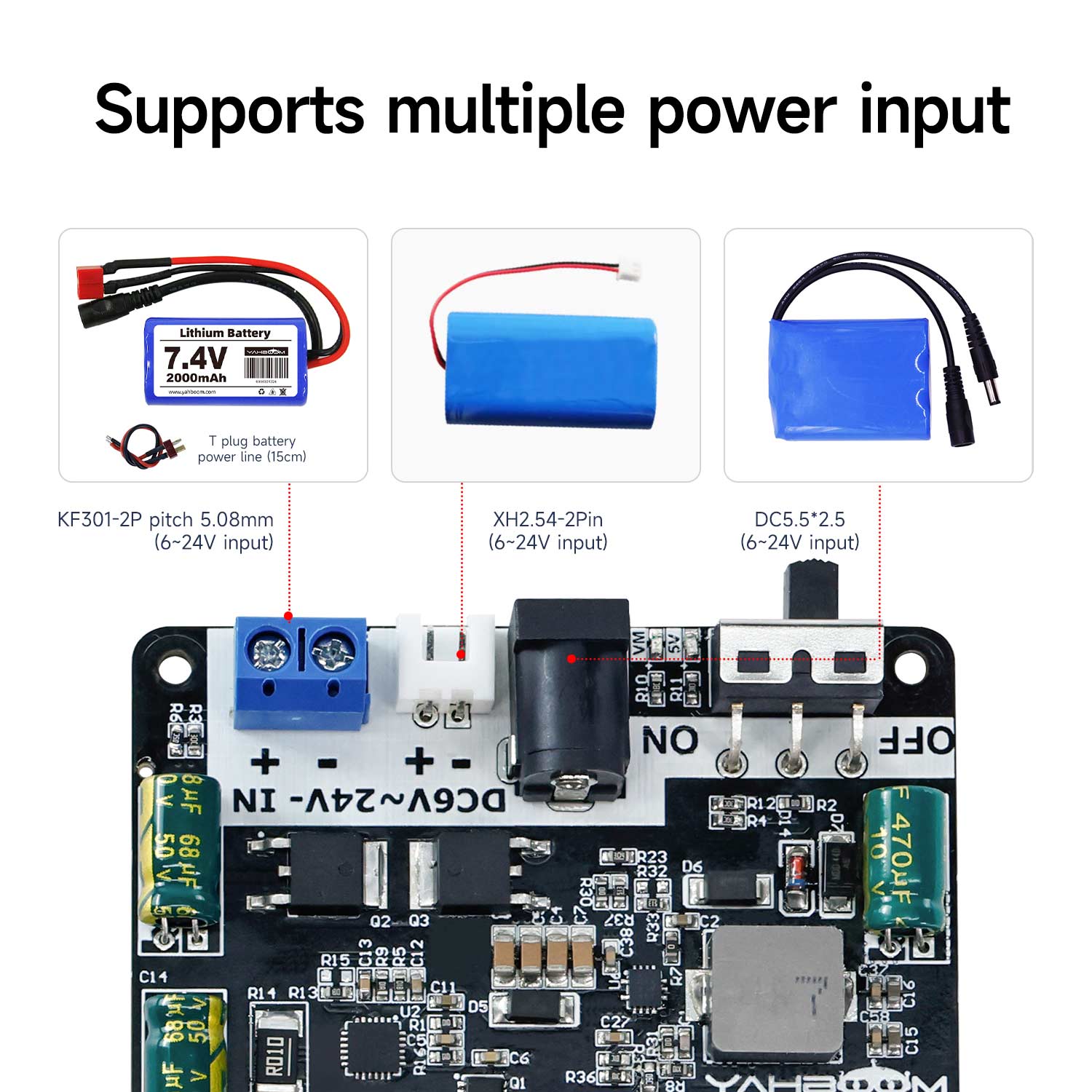 Placa de expansión de fuente de alimentación para Raspberry Pi 5
