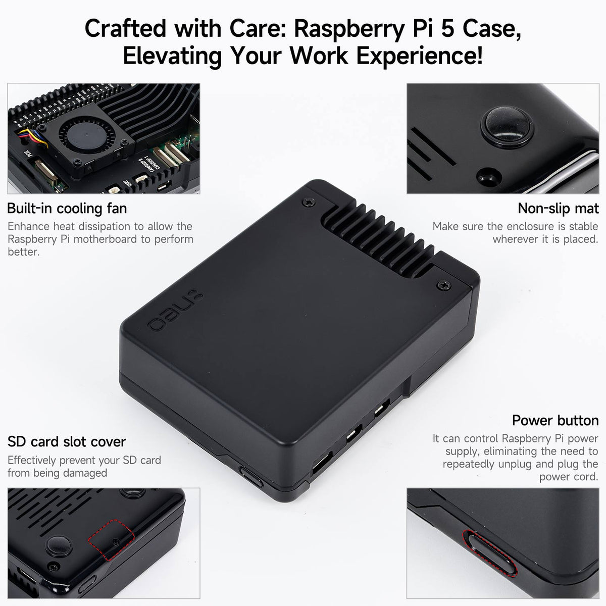 Argon NEO 5 Case for Raspberry Pi 5  with PWM cooling fan