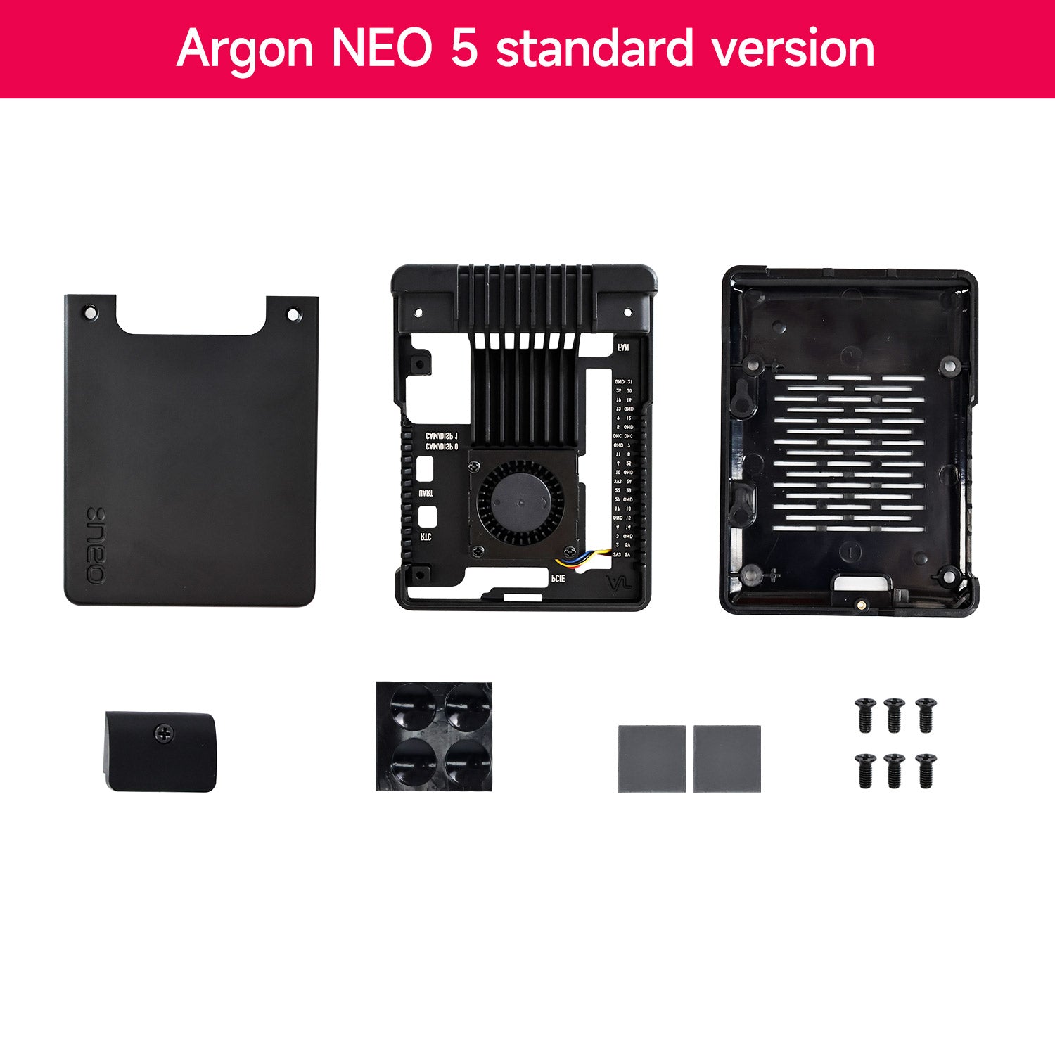 Argon NEO 5 Case for Raspberry Pi 5  with PWM cooling fan