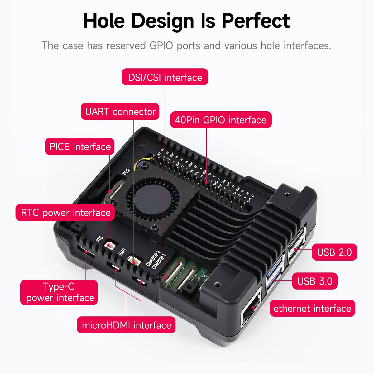 Argon NEO 5 Case for Raspberry Pi 5  with PWM cooling fan