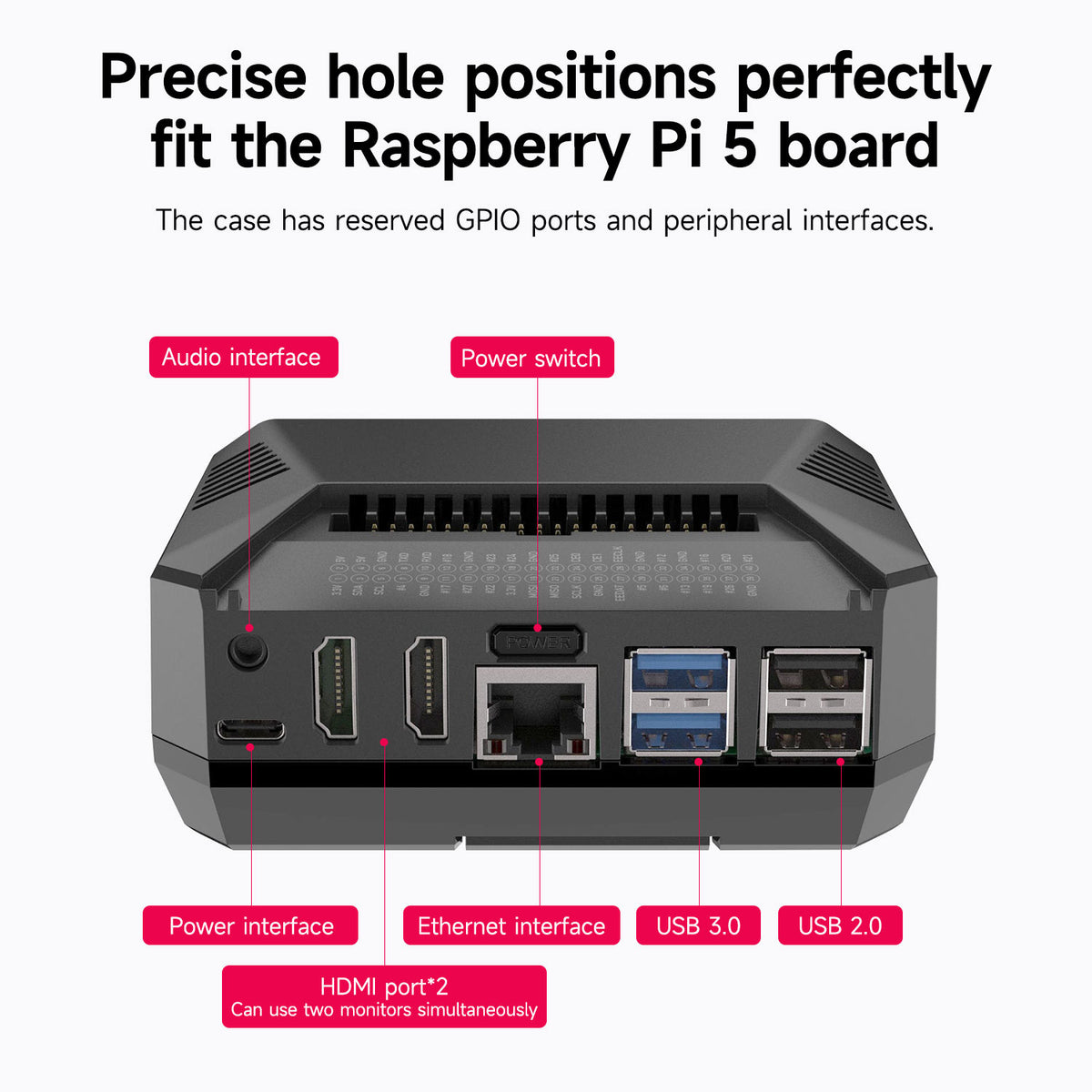 Boîtier Argon ONE V3 pour Raspberry Pi 5 avec ventilateur de refroidissement PWM