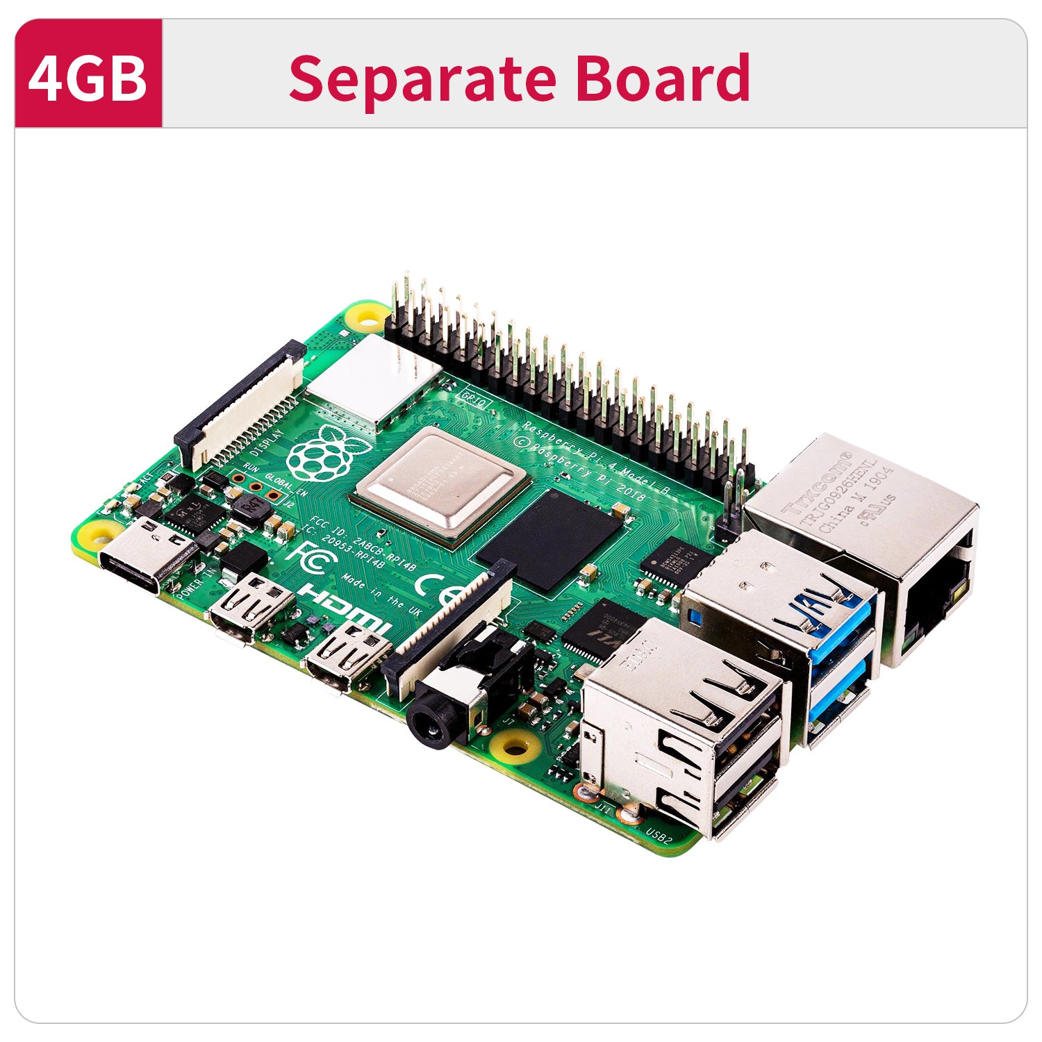 Placa Raspberry Pi 4B y kit de inicio