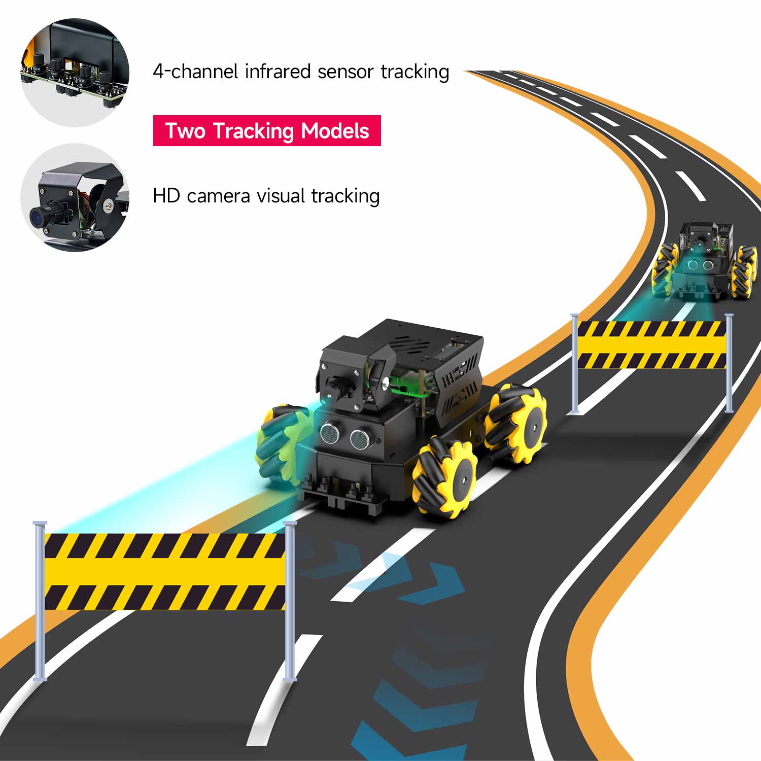 Raspbot V2 AI Large Language Model Robot Car for Raspberry Pi 5