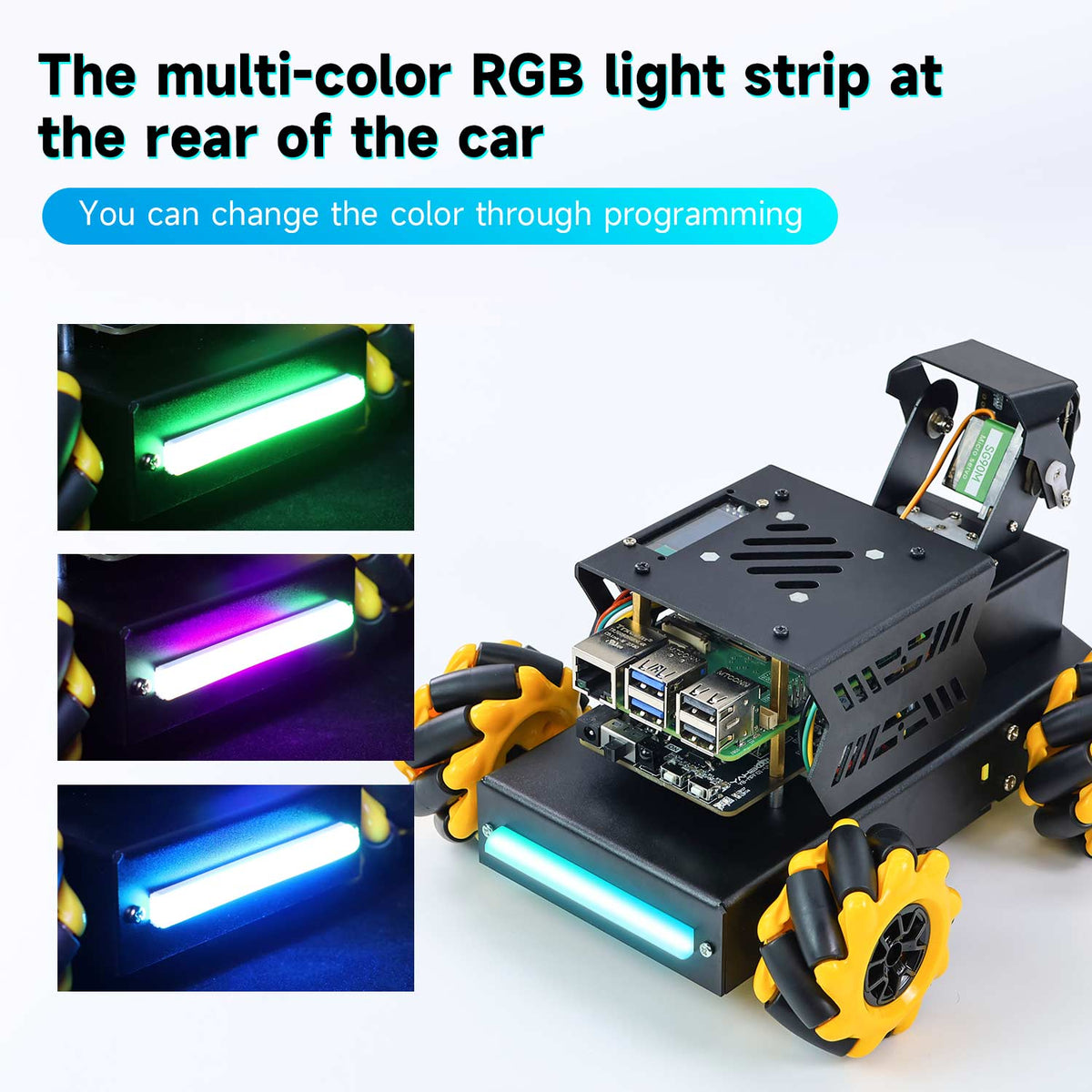 Raspbot V2 AI Large Language Model Robot Car for Raspberry Pi 5