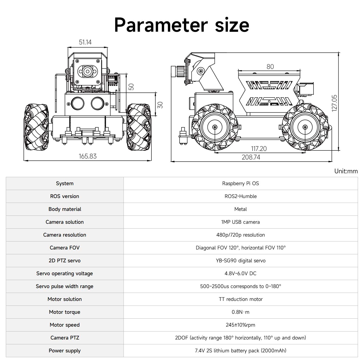 Raspbot V2 AI Large Language Model Robot Car for Raspberry Pi 5