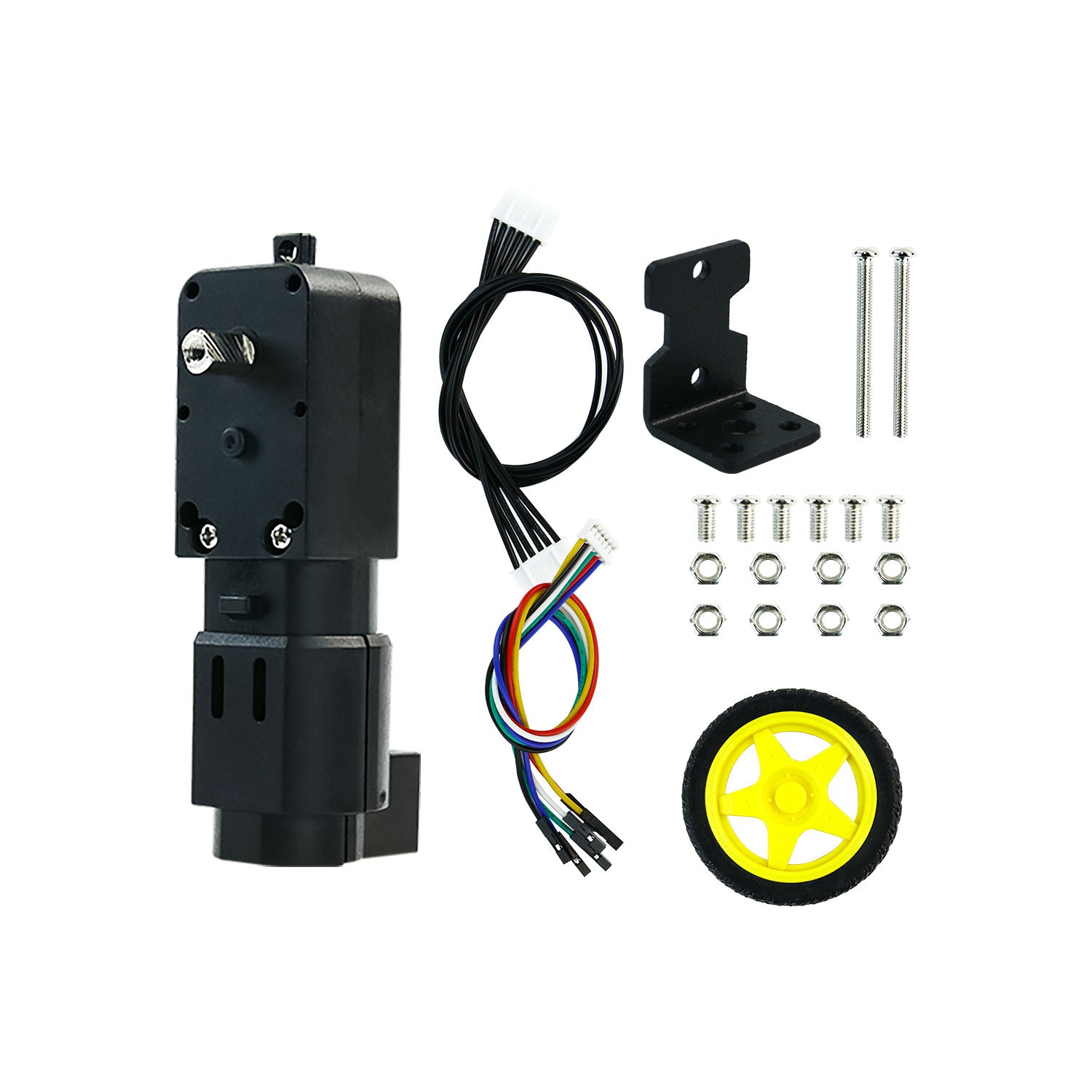 Yahboom TT DC Gear Reduced Motor with Encoder torque 1.2kg.cm for DIY Smart Car