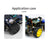Neumático de goma de 65 mm compatible con motor TT para coche Smart