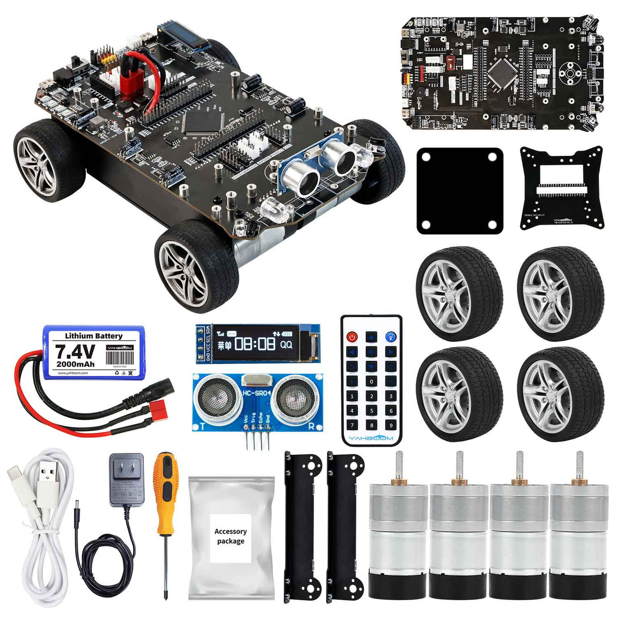 Coche inteligente STM32 con placa de desarrollo multifuncional