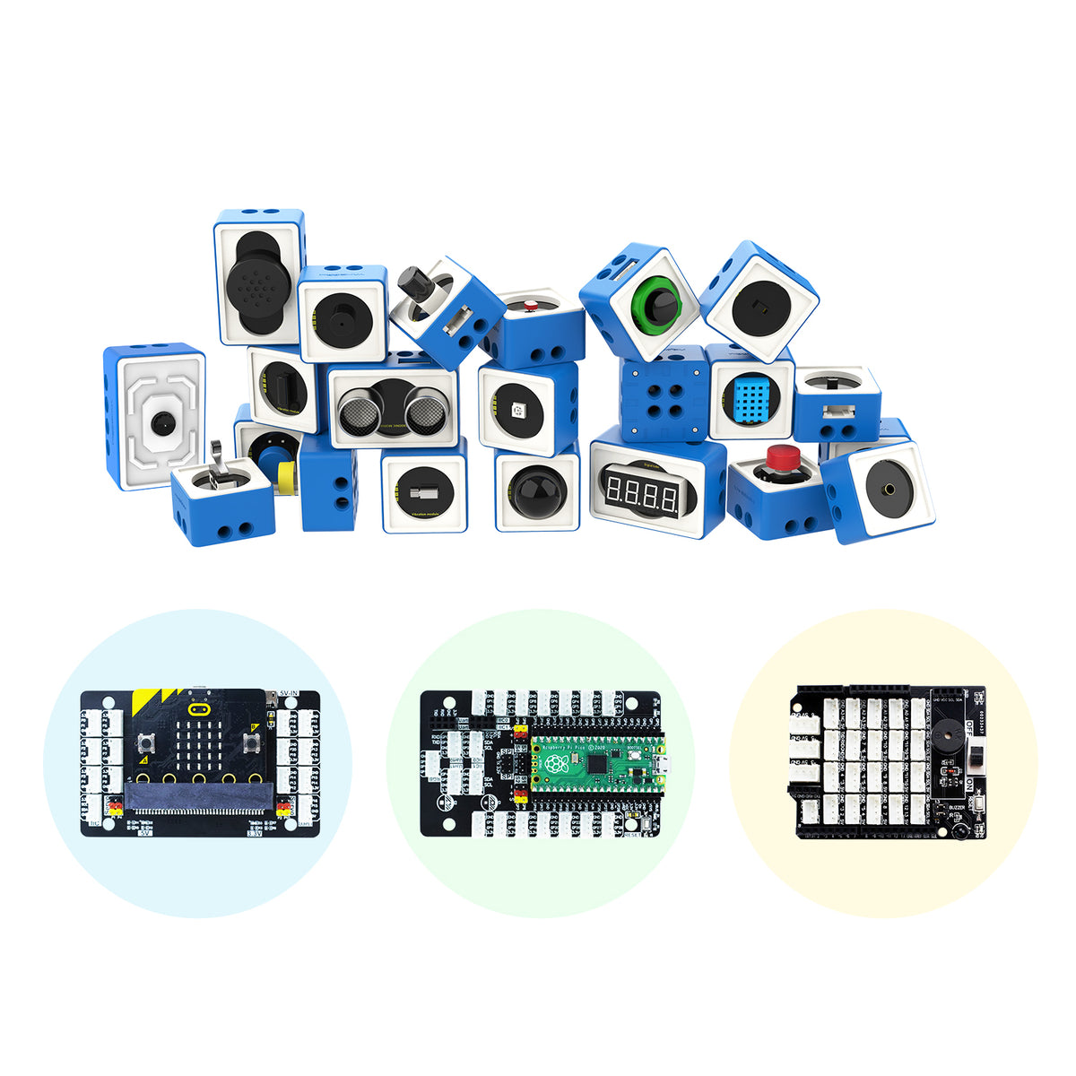 Kit de sensor de bloques de construcción opcional de la serie World of Module compatible con Micro:bit V2/V1.5 Arduino UNO Raspberry Pi Pico