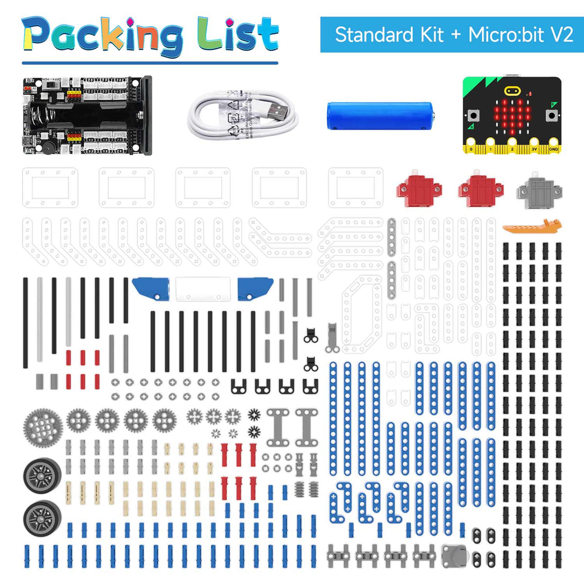 16 in 1 Building:bit Super kit for BBC Micro:bit V2/V1.5