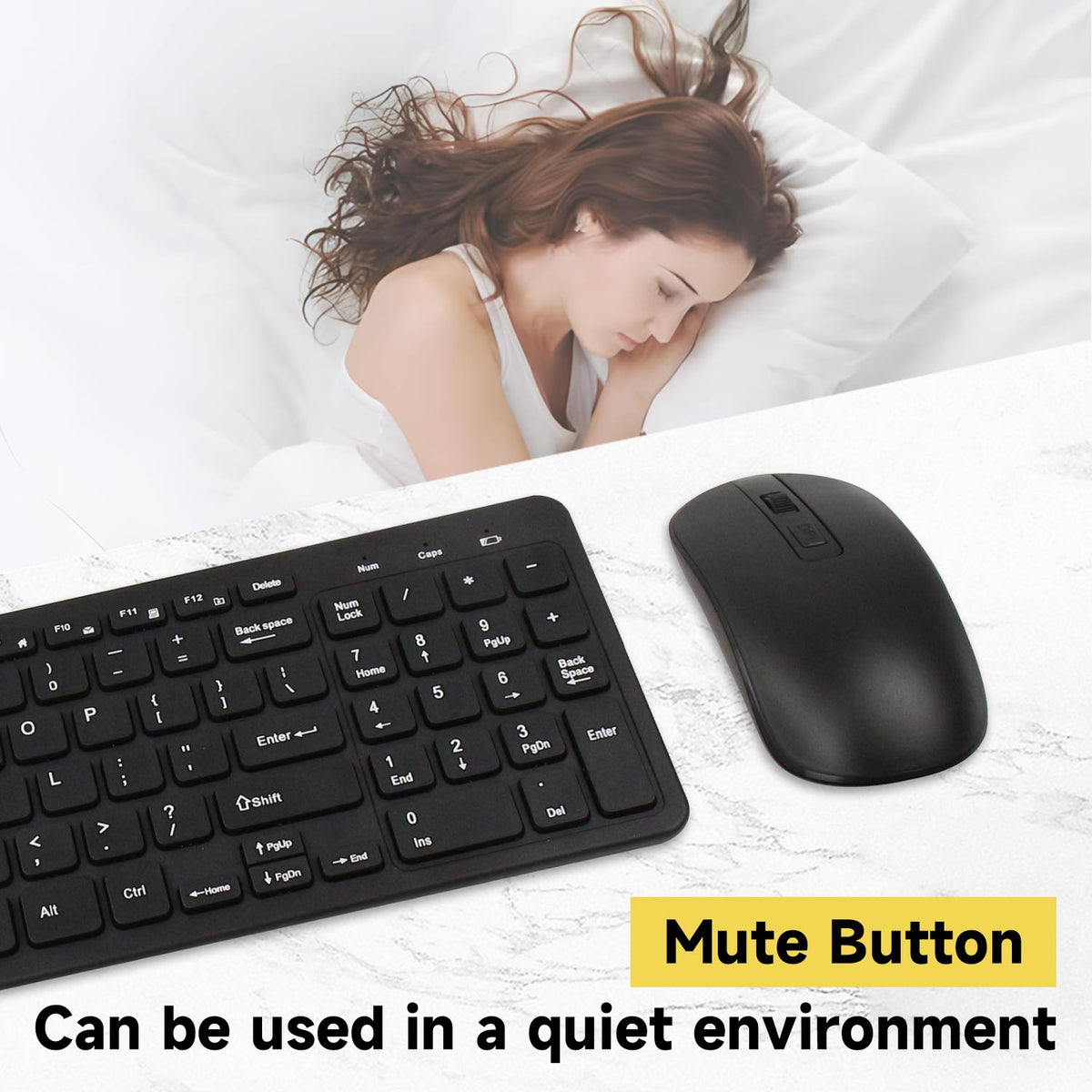Wireless keyboard and mouse set compatible with Raspberry Pi/Jetson/RDK