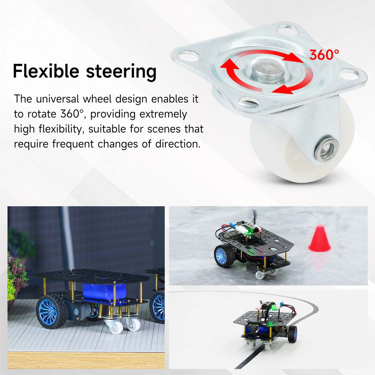 Yahboom 1-inch universal wheel for robot chassis and smart cars