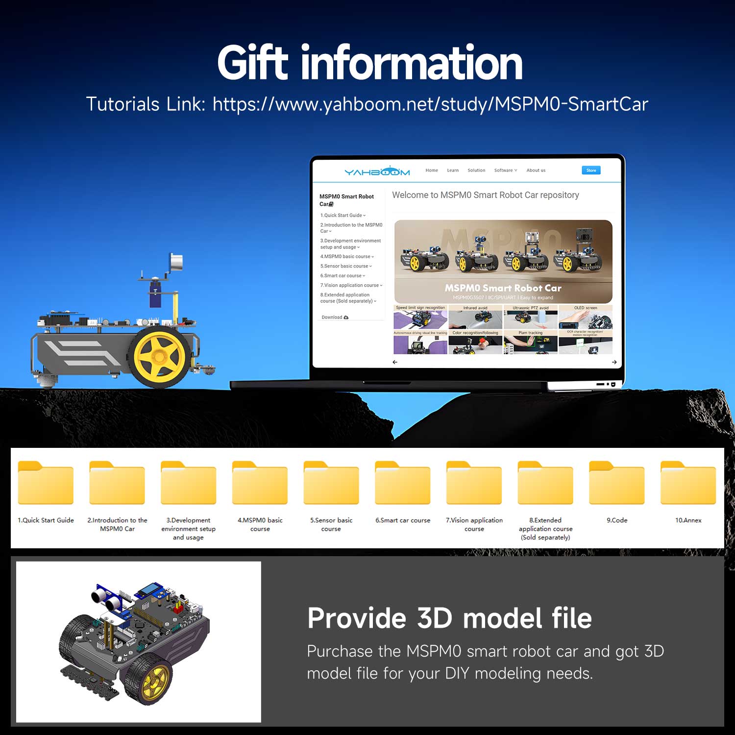 Yahboom MSPM0 smart robot car based on MSPM0G3507