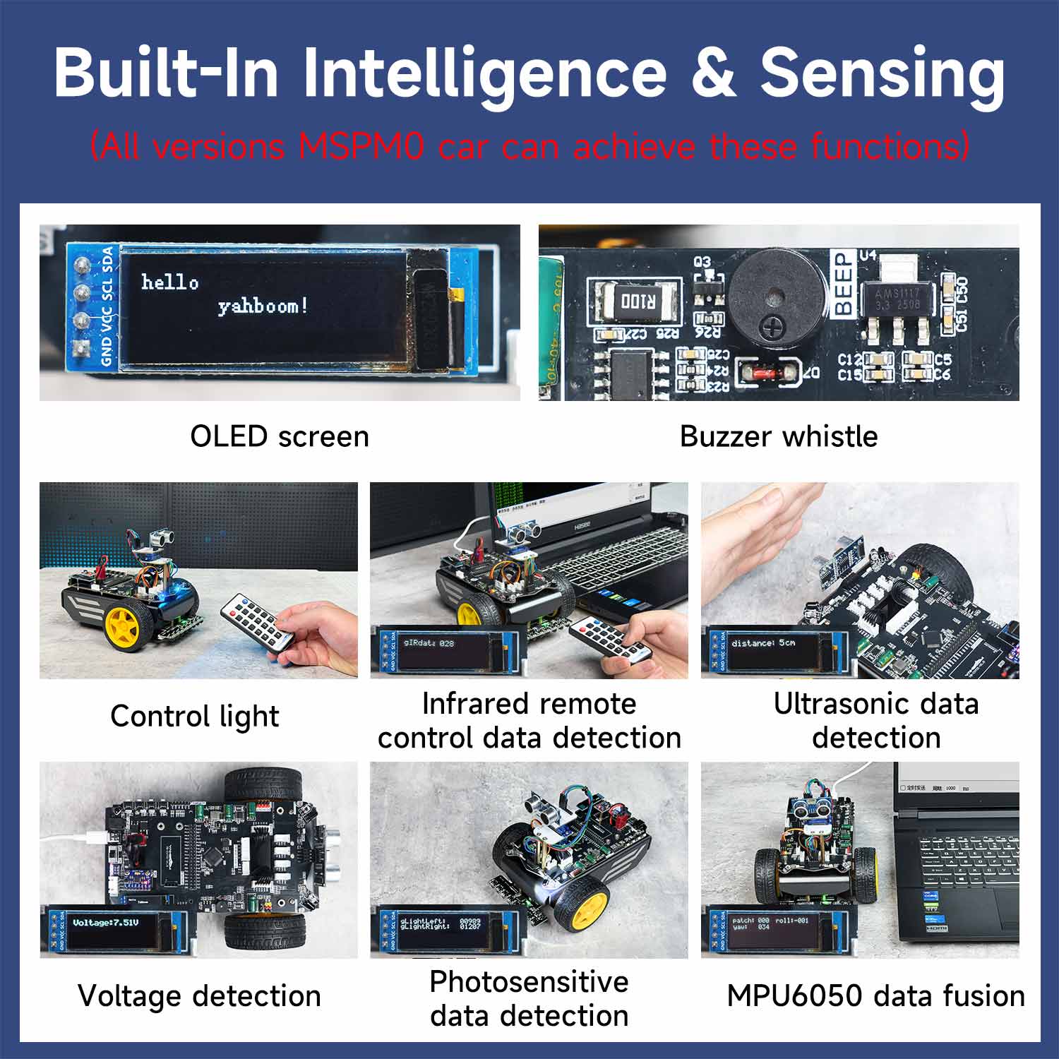 Yahboom MSPM0 smart robot car based on MSPM0G3507
