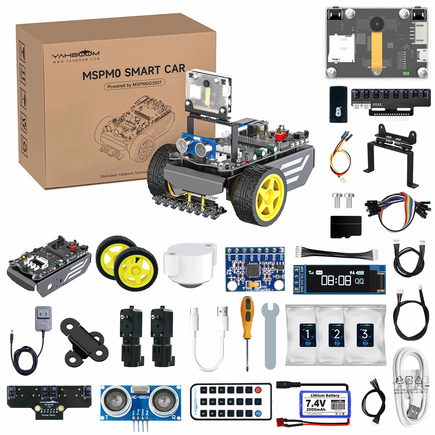 Yahboom MSPM0 smart robot car based on MSPM0G3507
