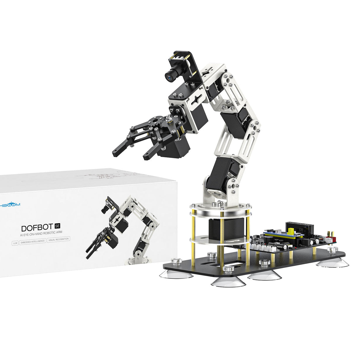 Bras robotisé DOFBOT SE AI Vision avec programmation Python ROS (version machine virtuelle)