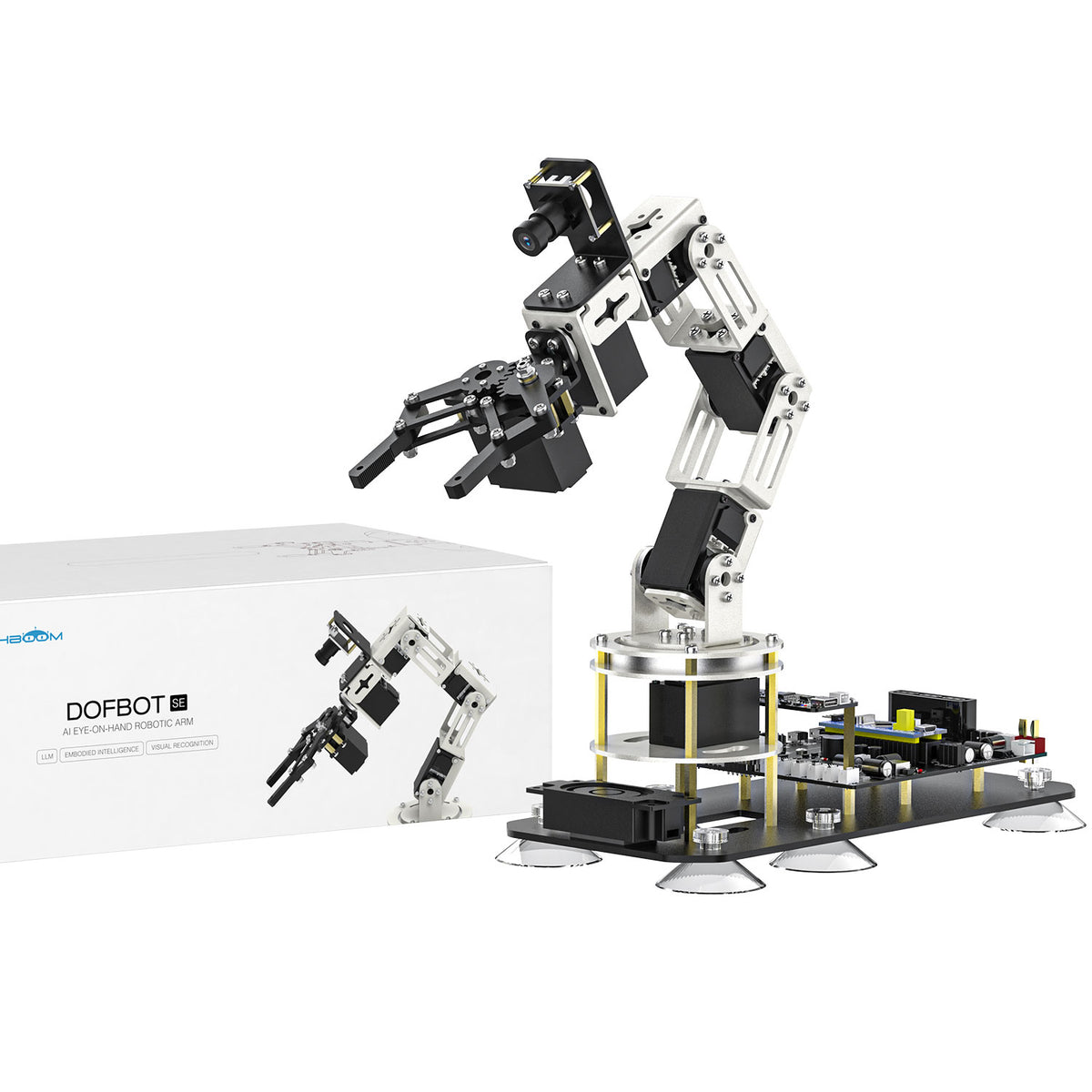 Bras robotisé DOFBOT SE AI Vision avec programmation Python ROS (version machine virtuelle)