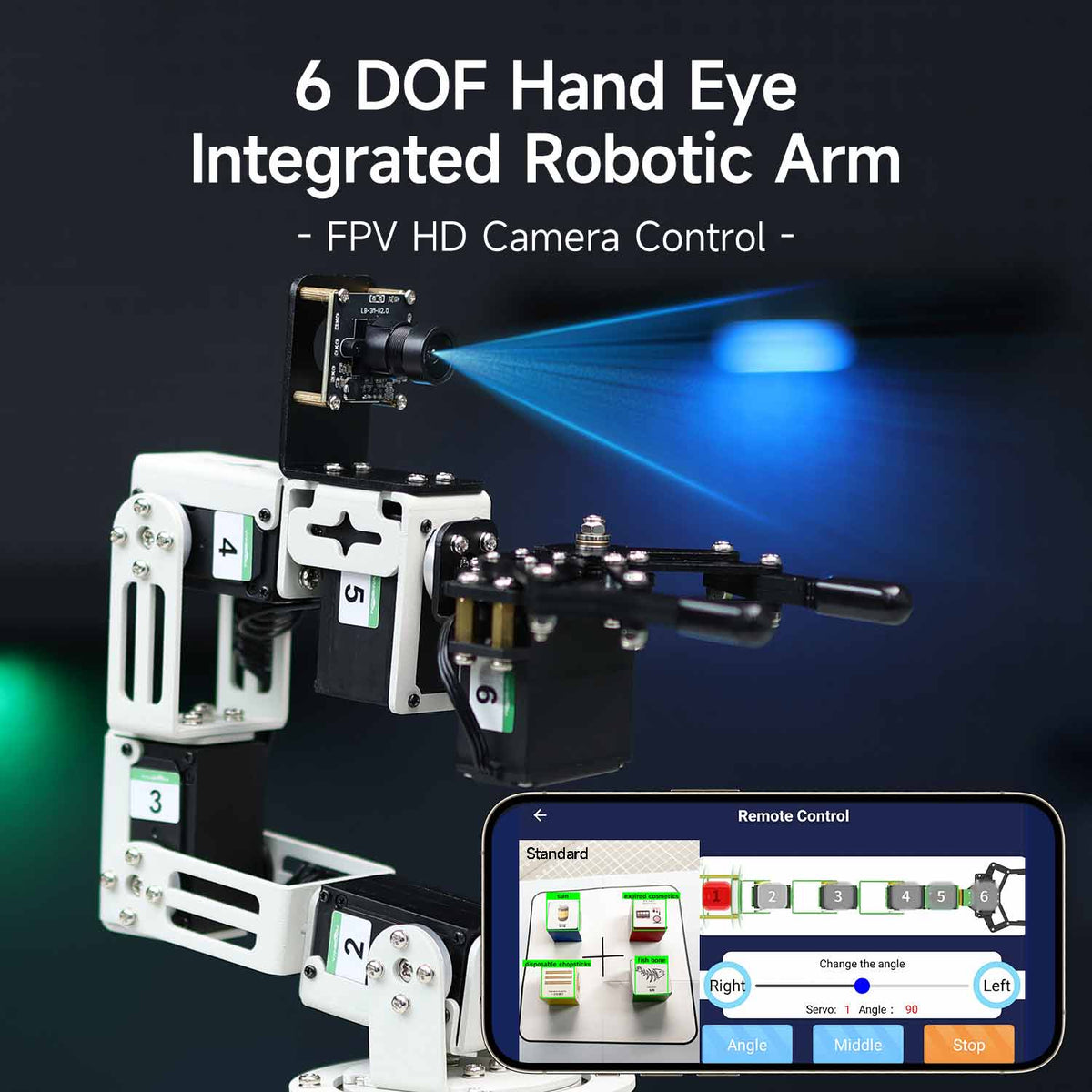 DOFBOT SE AI Large Language Model Vision Robotic Arm with ROS2 Python Programming (Virtual Machine Version)