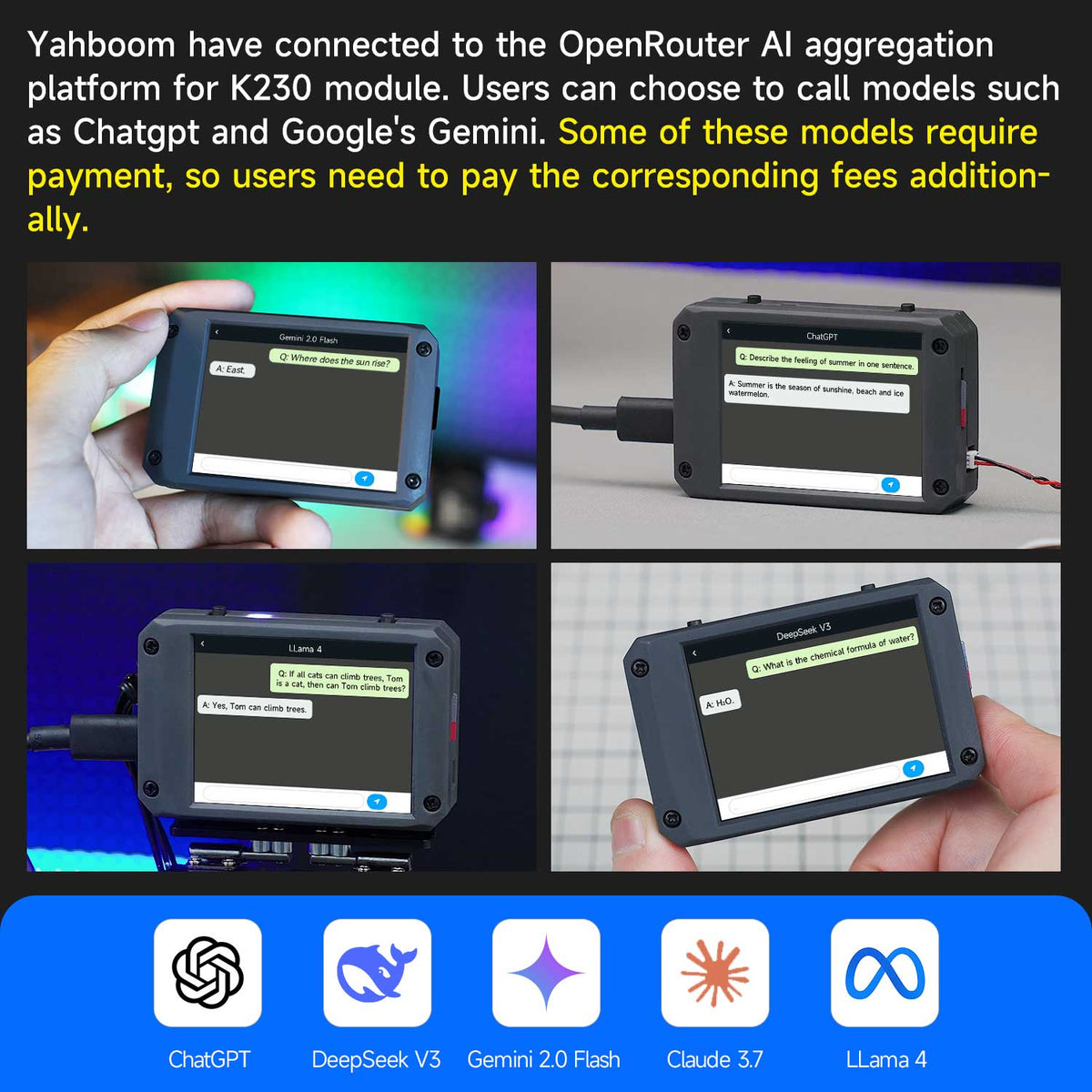 Yahboom K230 Vision Recognition Module AI Intelligent Camera