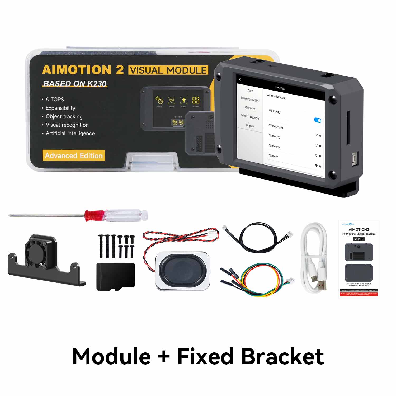 Yahboom K230 Vision Recognition Module AI Intelligent Camera