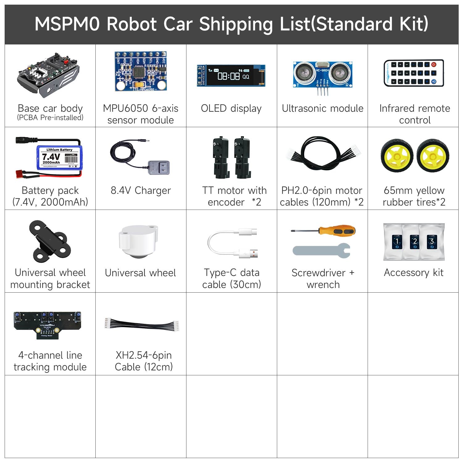 Yahboom MSPM0 smart robot car based on MSPM0G3507