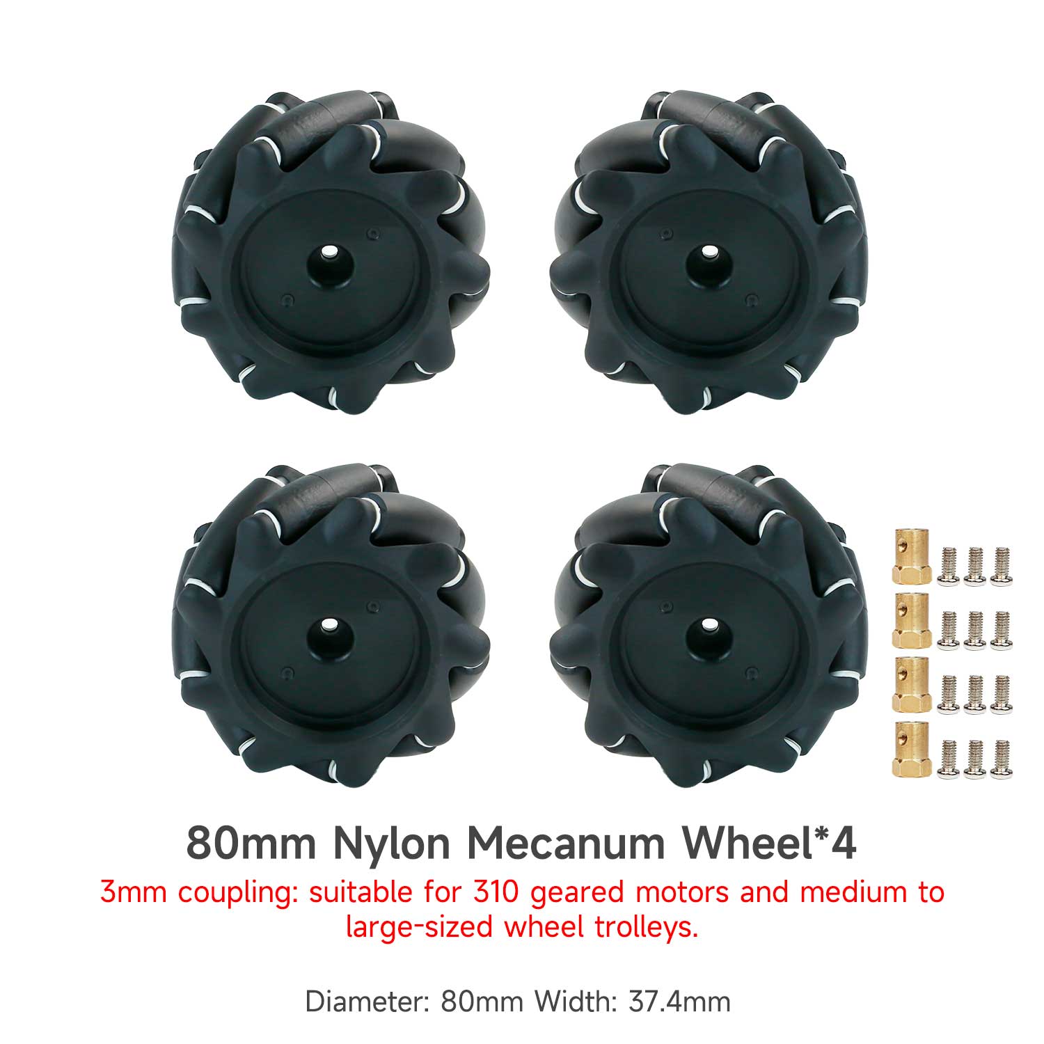 Yahboom Mecanum Wheel Kit for DIY robot or programmable smart car