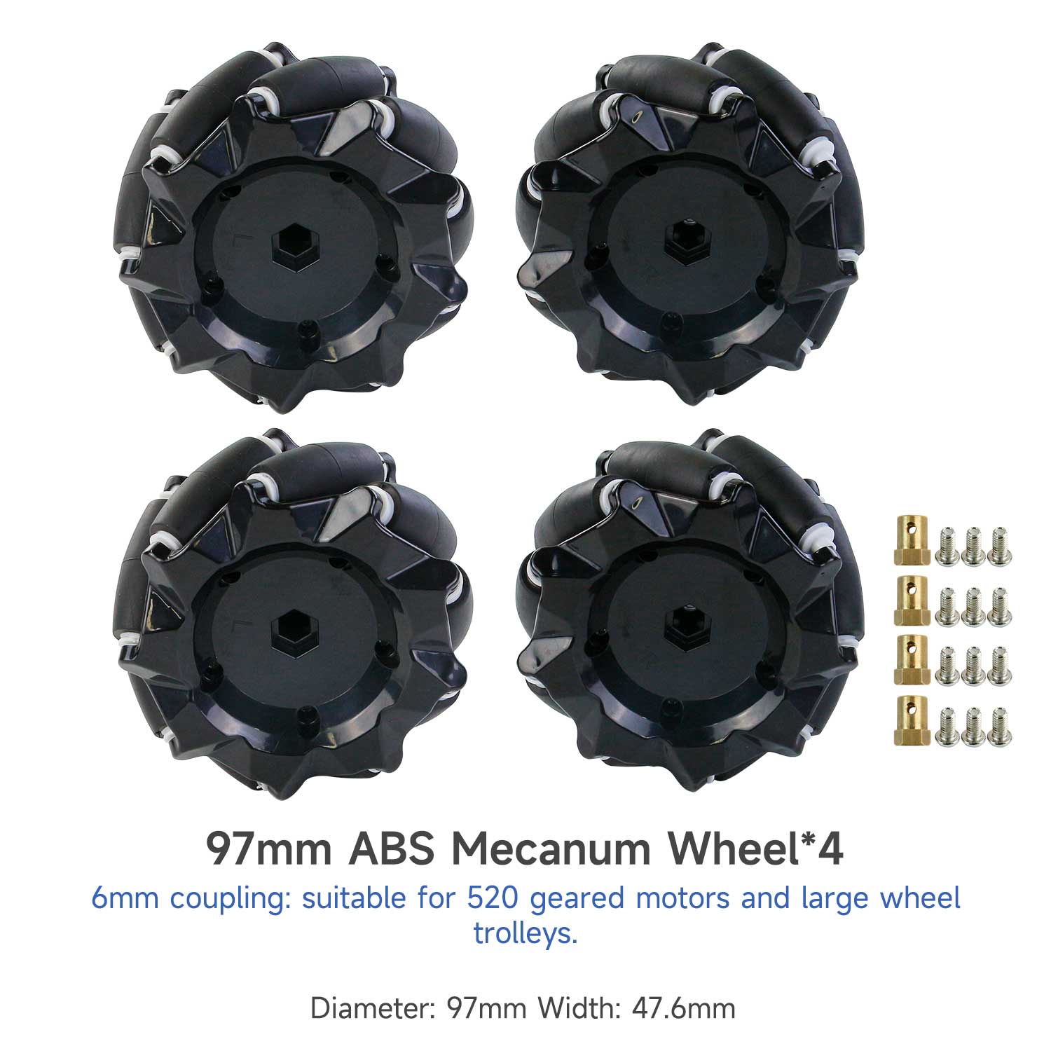 Yahboom Mecanum Wheel Kit for DIY robot or programmable smart car