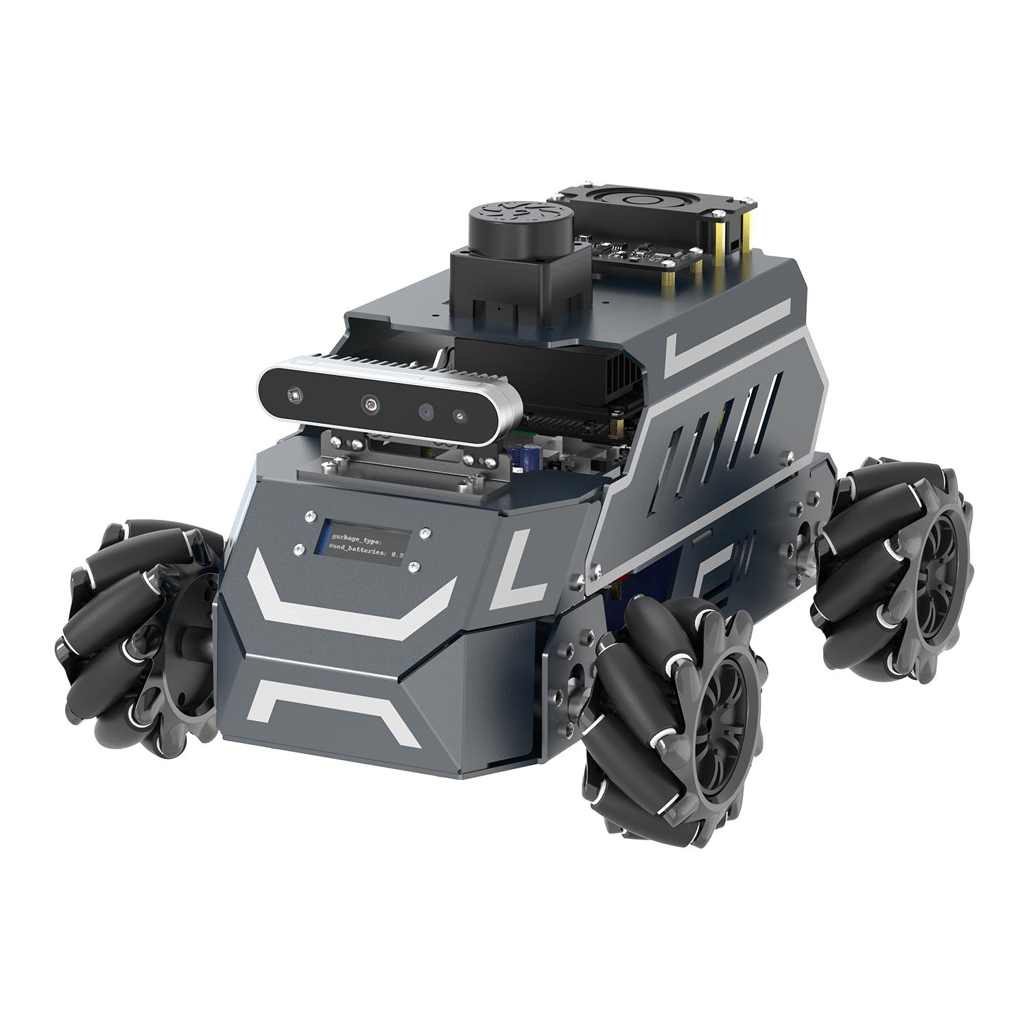 ROSMASTER M1 AI Large Language Model ROS2 Robot with Mecanum Wheel for Jetson NANO 4GB/Orin NANO SUPER/RDK X5/RaspberryPi 5