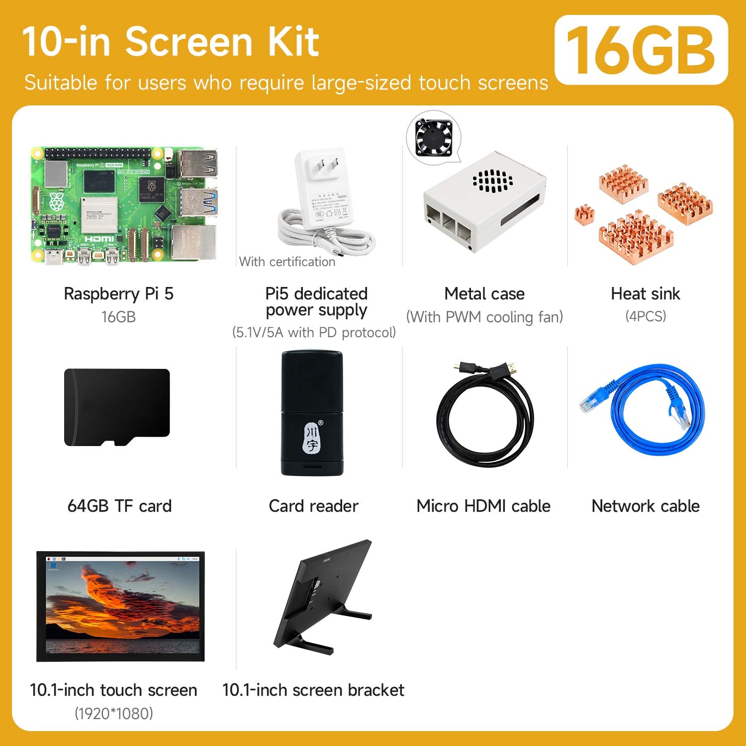 Raspberry Pi 5 Starter Kit(1G/2G/4G/8G/16G)