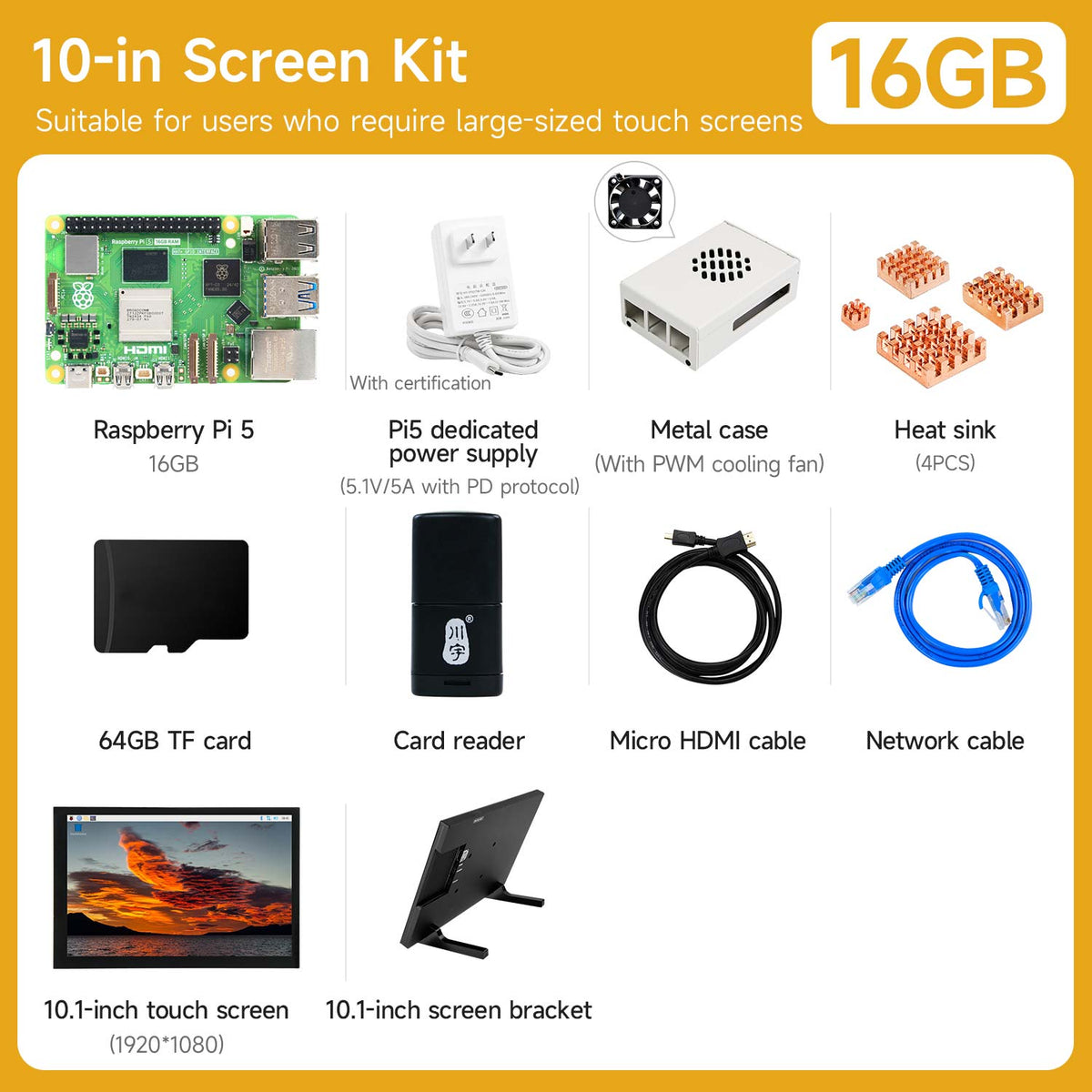 Raspberry Pi 5 Starter Kit(1G/2G/4G/8G/16G)