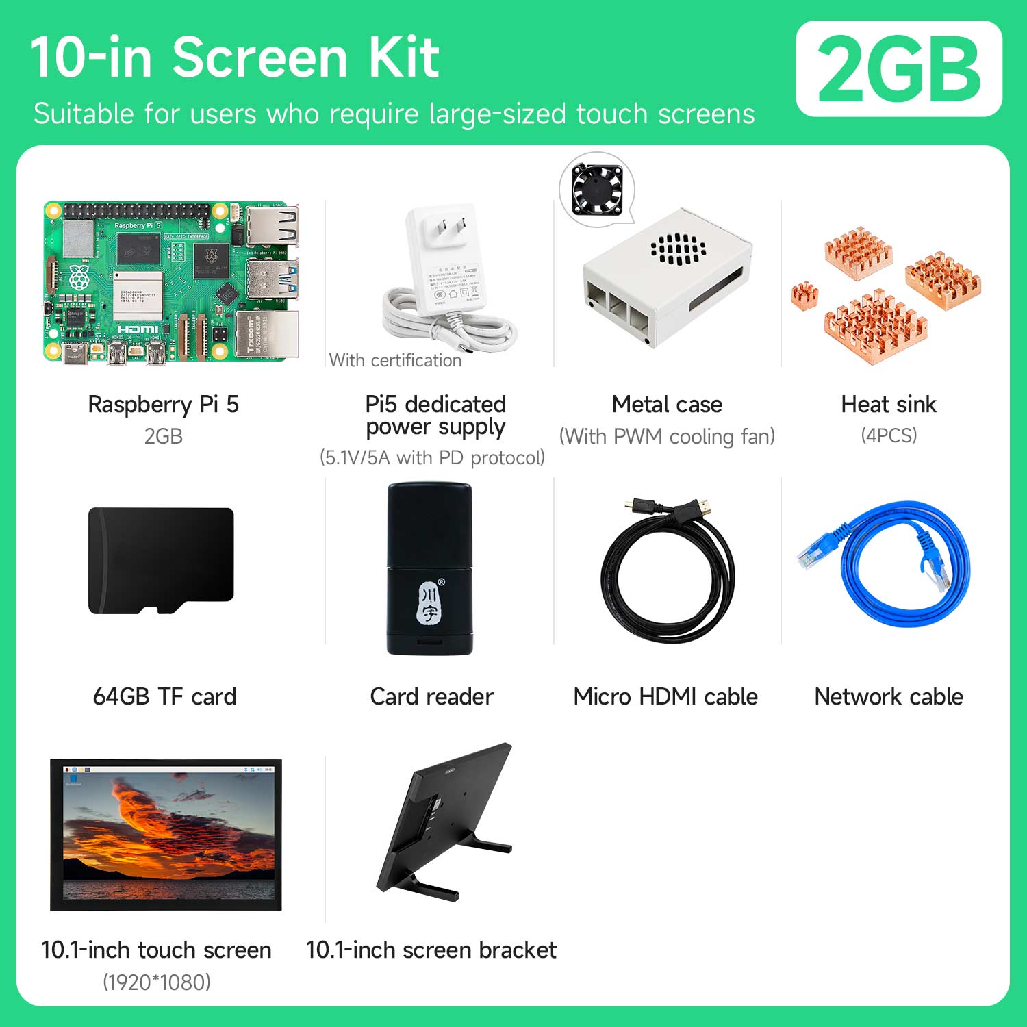 Raspberry Pi 5 Starter Kit(1G/2G/4G/8G/16G)