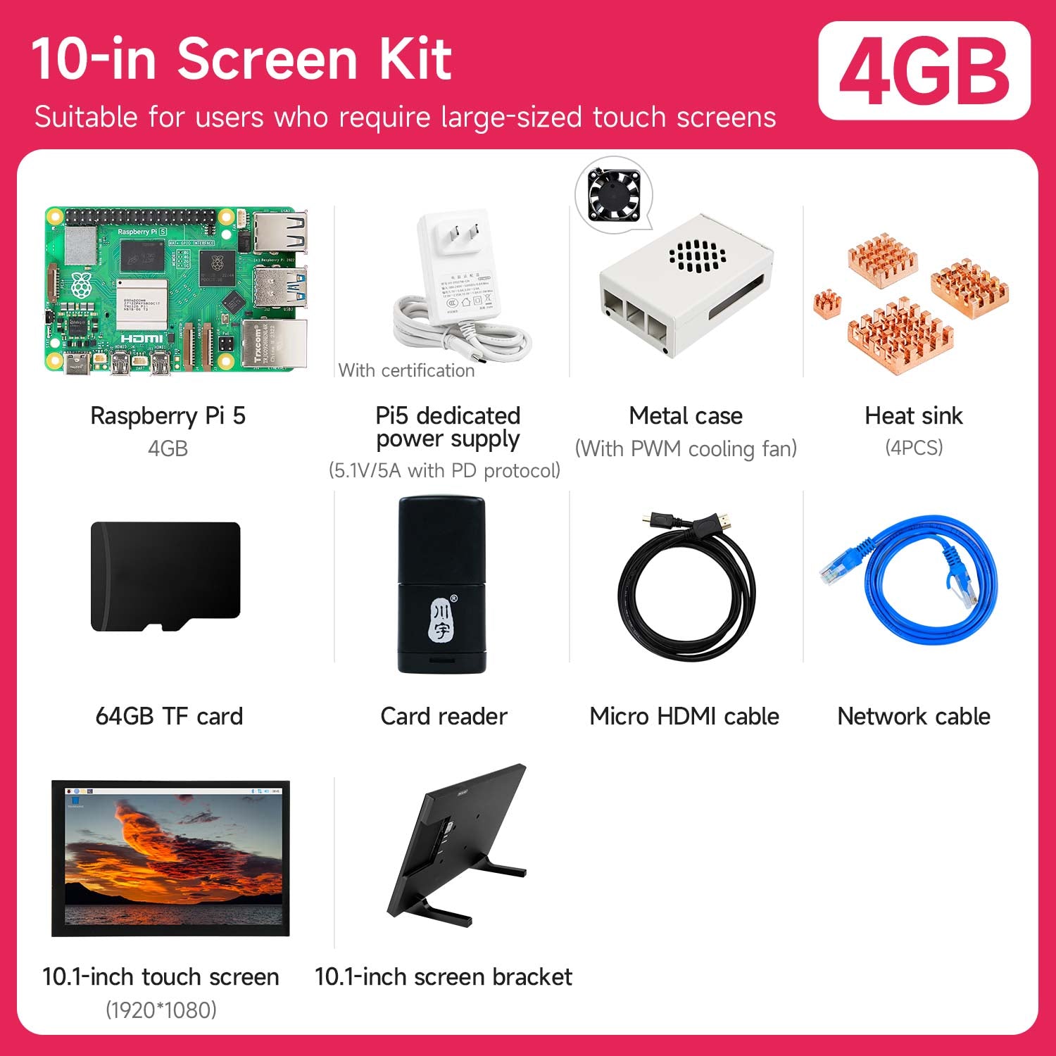 Raspberry Pi 5 Starter Kit(1G/2G/4G/8G/16G)