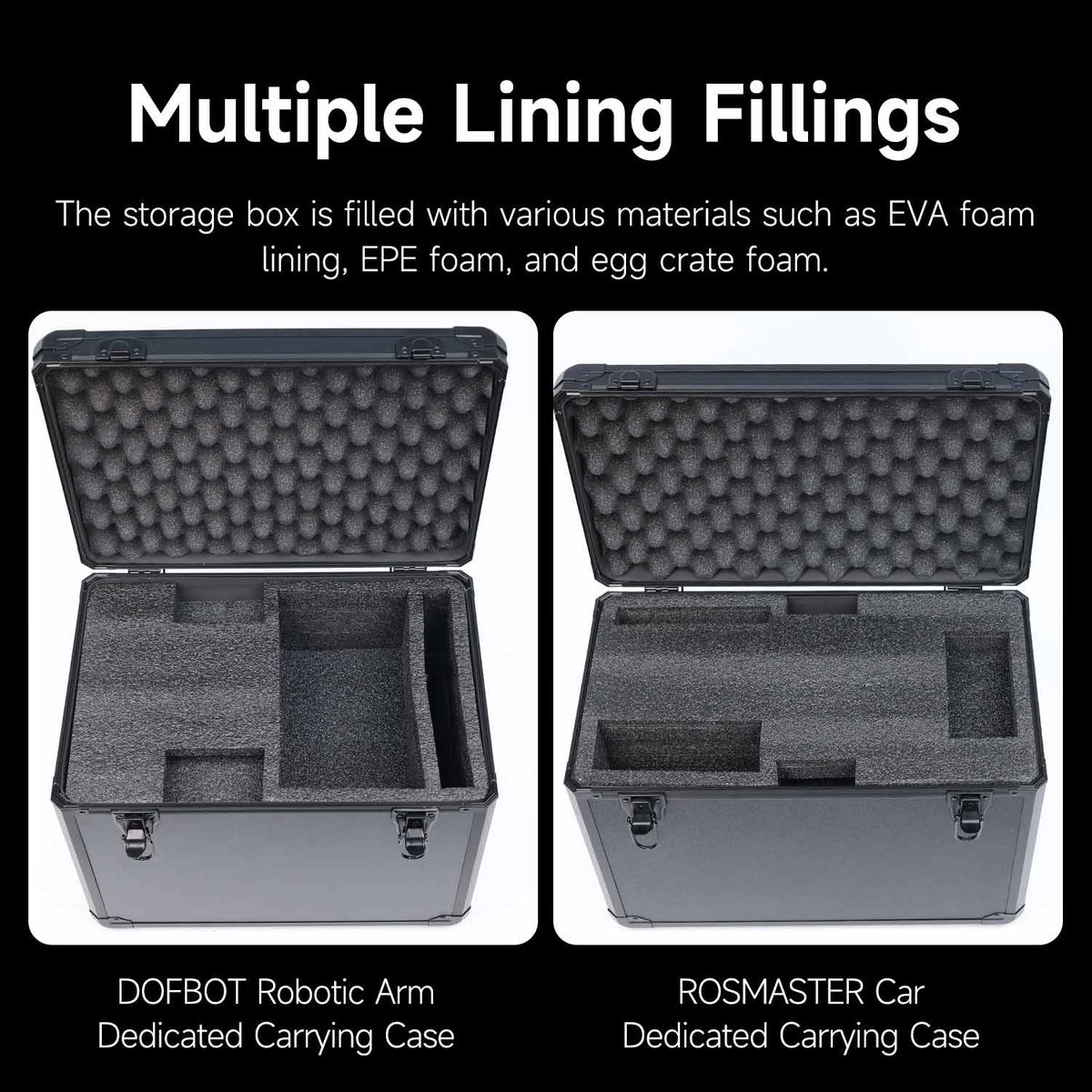 Yahboom robot carrier case for transport & shipping