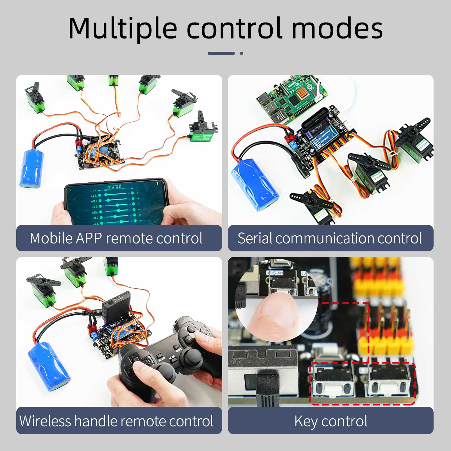 Placa de depuración de servocontrol PWM dual de 24 canales Yahboom para robótica inteligente DIY