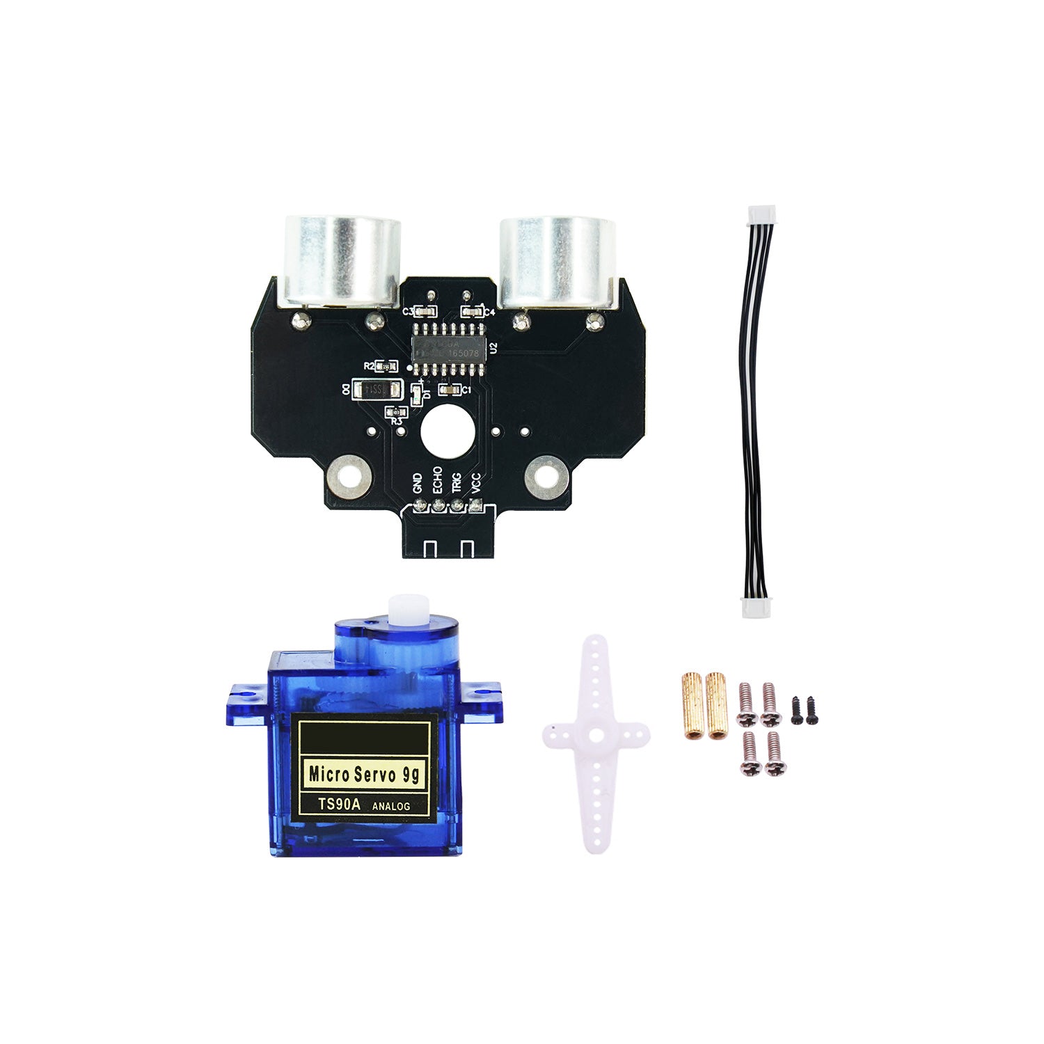 Module de distance de capteur à ultrasons horizontal Yahboom (port XH2.54-4 broches)